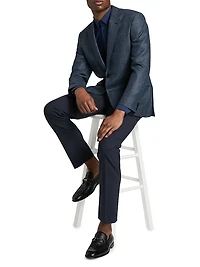 Windowpane Wool-Cashmere Sport Coat