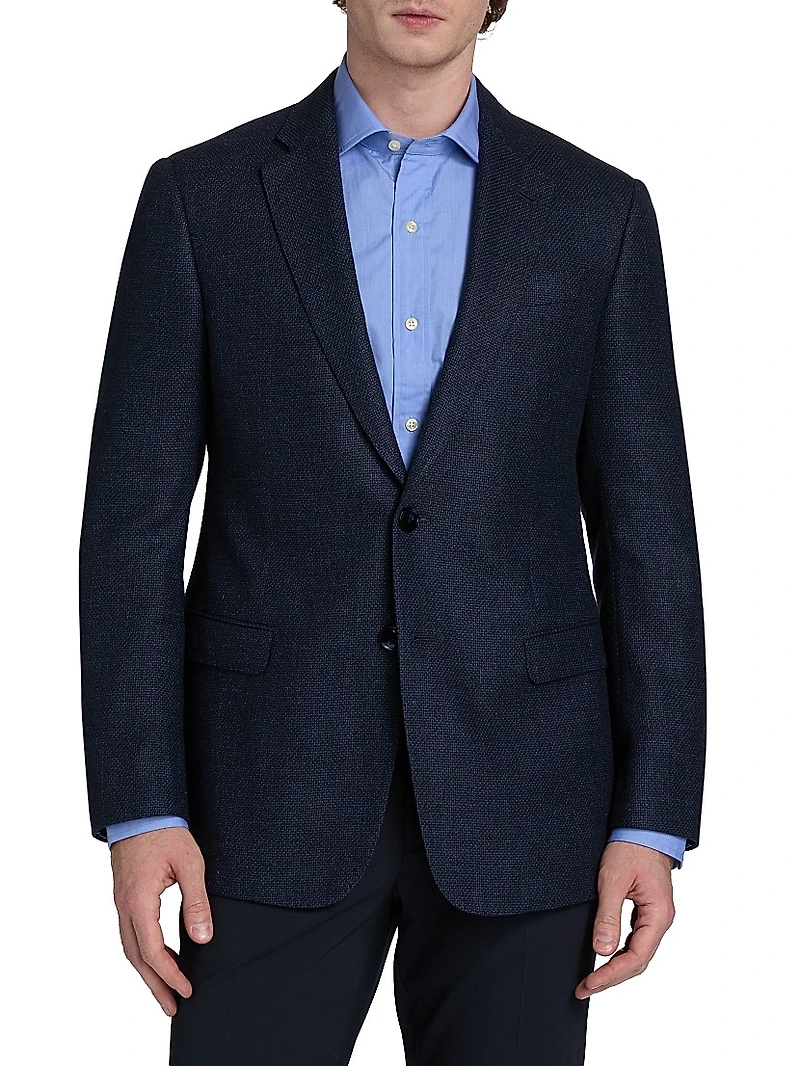 Textured Wool-Blend Sportcoat