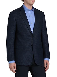 Textured Wool-Blend Sportcoat