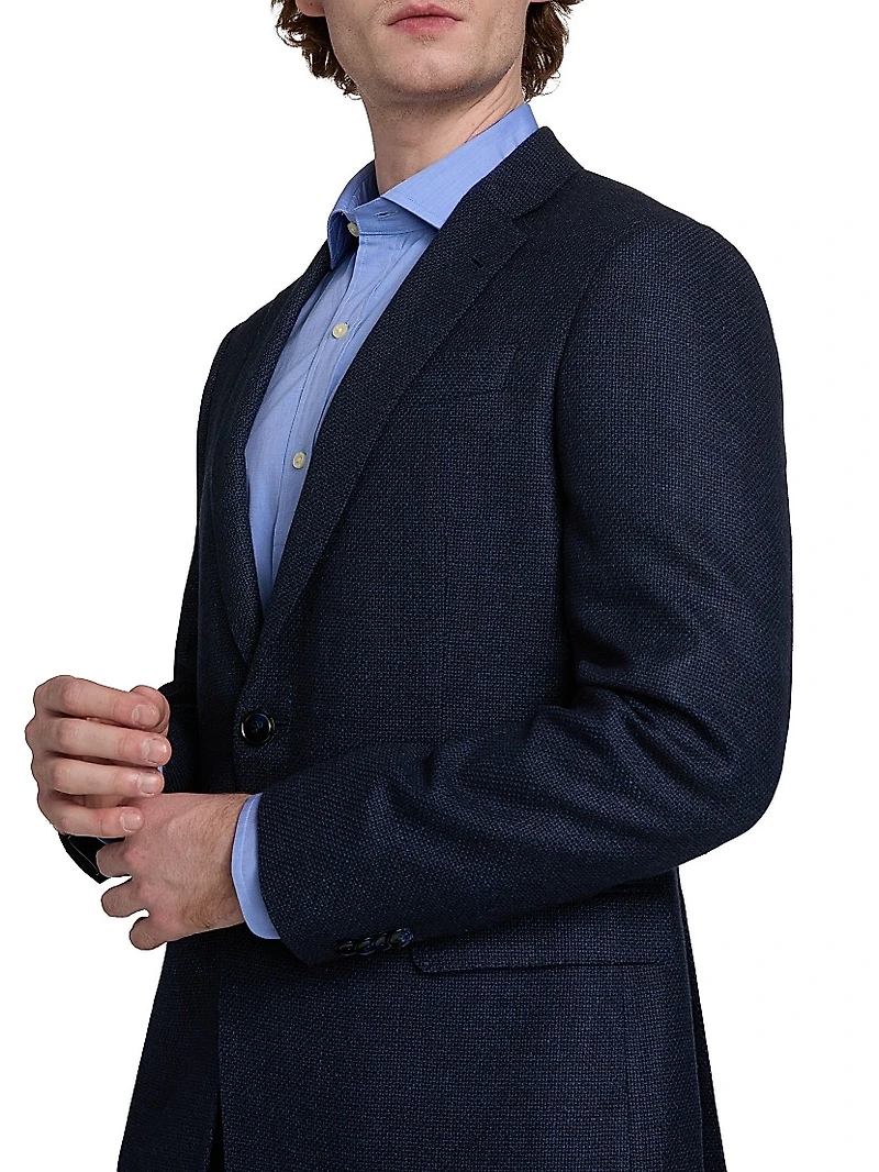 Textured Wool-Blend Sportcoat