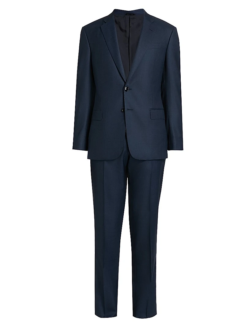 Wool Single-Breasted Suit