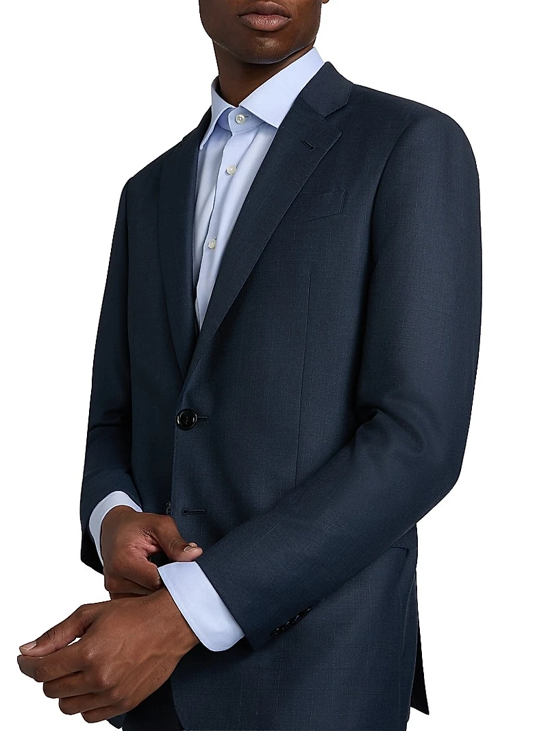 Wool Single-Breasted Suit