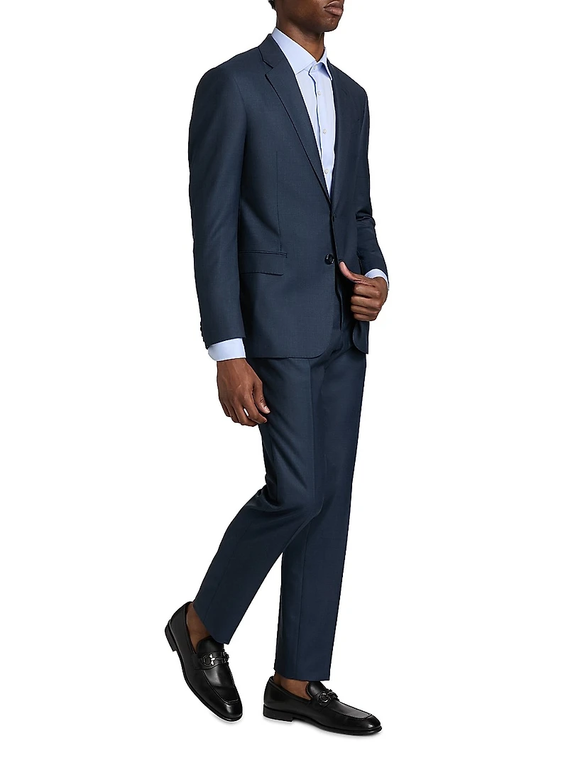 Wool Single-Breasted Suit