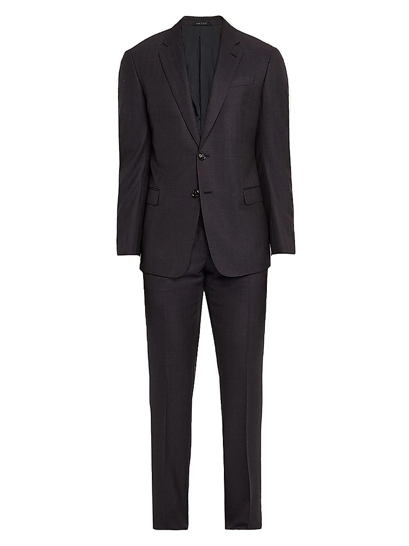 Single-Breasted Wool Suit