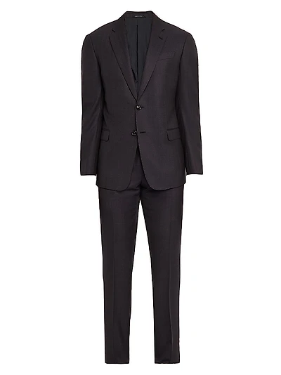 Single-Breasted Wool Suit
