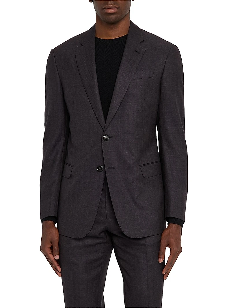 Single-Breasted Wool Suit