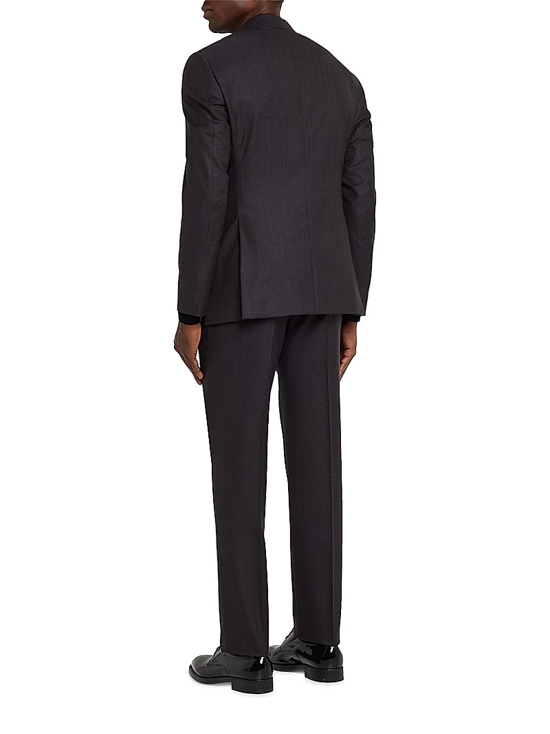 Single-Breasted Wool Suit