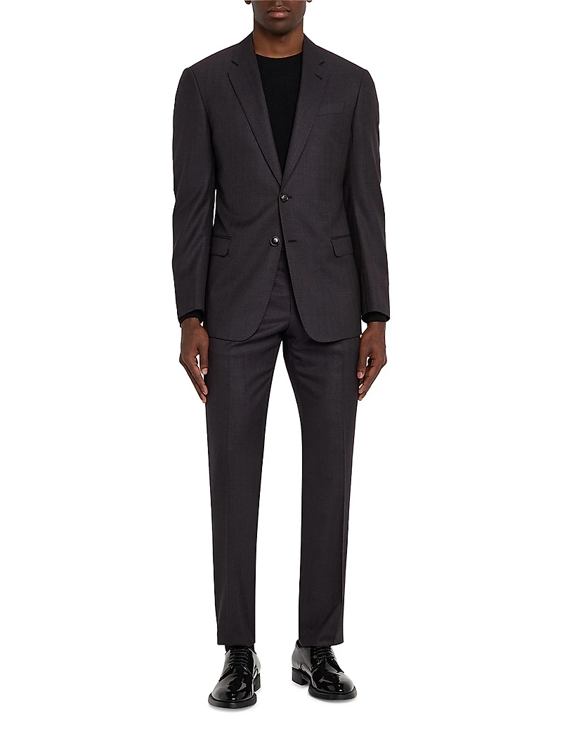 Single-Breasted Wool Suit