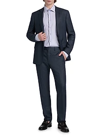 Nailhead Wool-Cashmere Suit