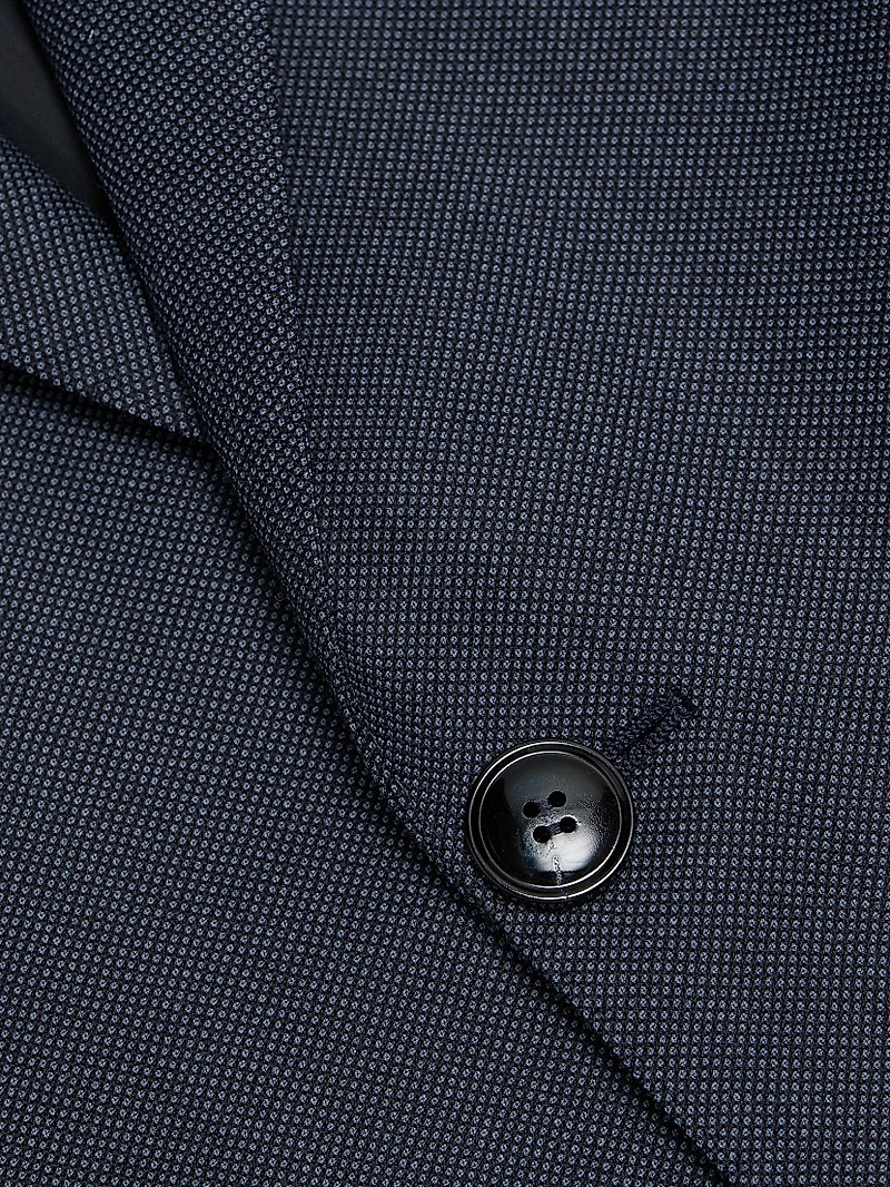 Nailhead Wool-Cashmere Suit