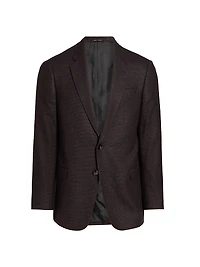 Textured Wool-Blend Sport Coat