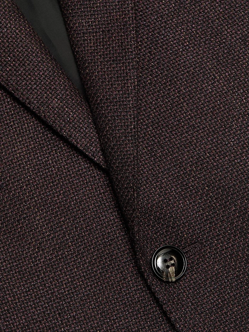 Textured Wool-Blend Sport Coat