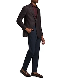 Textured Wool-Blend Sport Coat