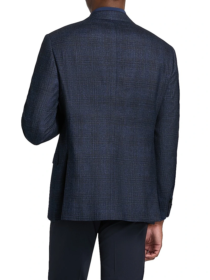 Windowpane Wool-Blend Sport Coat