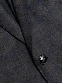 Windowpane Plaid Wool-Cashmere Suit