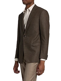 Textured Wool-Cashmere Sportcoat
