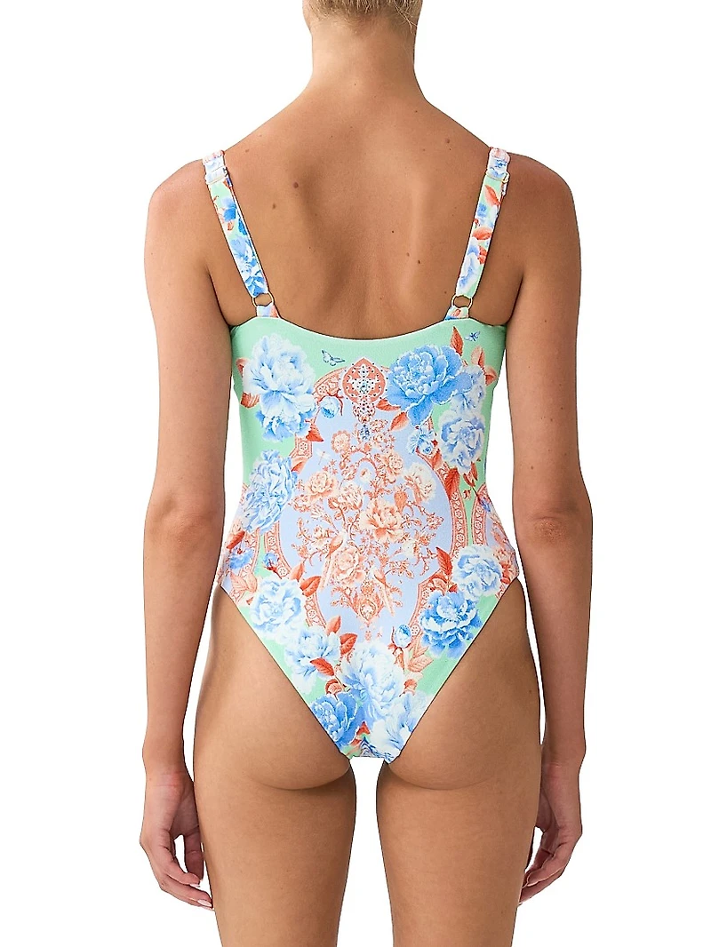 Floral One-Piece Swimsuit