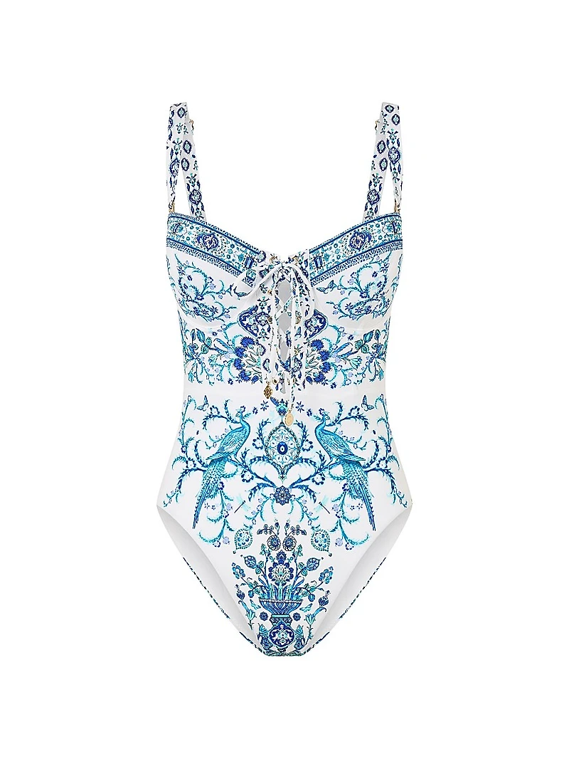 Printed One-Piece Swimsuit