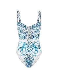 Printed One-Piece Swimsuit