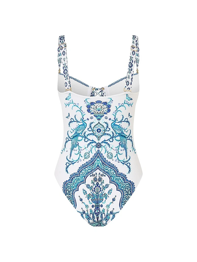 Printed One-Piece Swimsuit