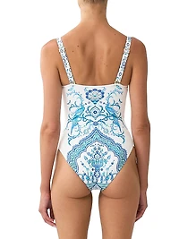 Printed One-Piece Swimsuit