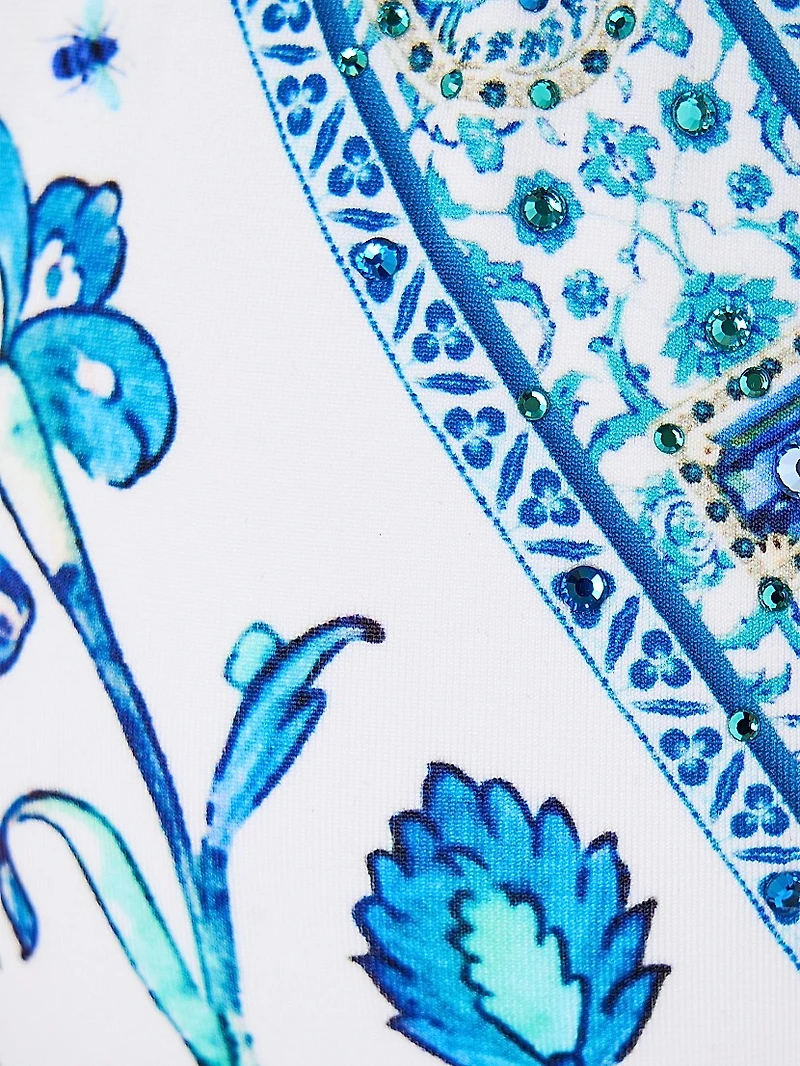 3-Piece Floral Bikini & Cover-Up Set