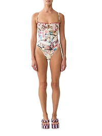 Printed One-Piece Swimsuit