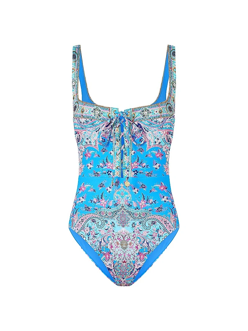 Floral Underwire One-Piece Swimsuit