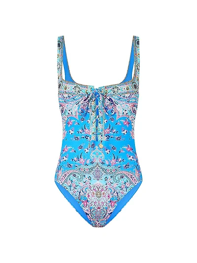 Floral Underwire One-Piece Swimsuit