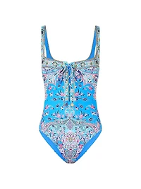 Floral Underwire One-Piece Swimsuit