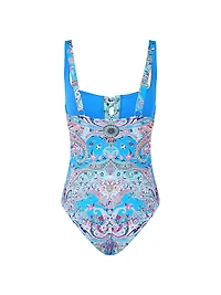 Floral Underwire One-Piece Swimsuit