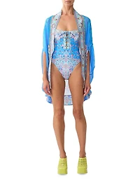 Floral Underwire One-Piece Swimsuit