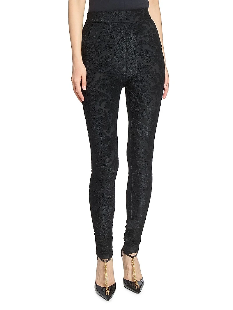 Baroque Jacquard Leggings