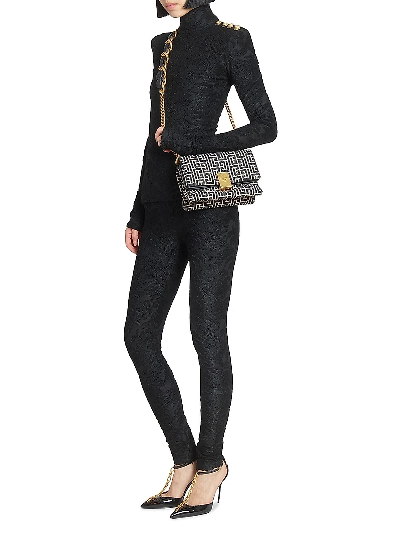 Baroque Jacquard Leggings