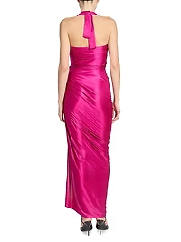 Draped Interlock Maxi Dress