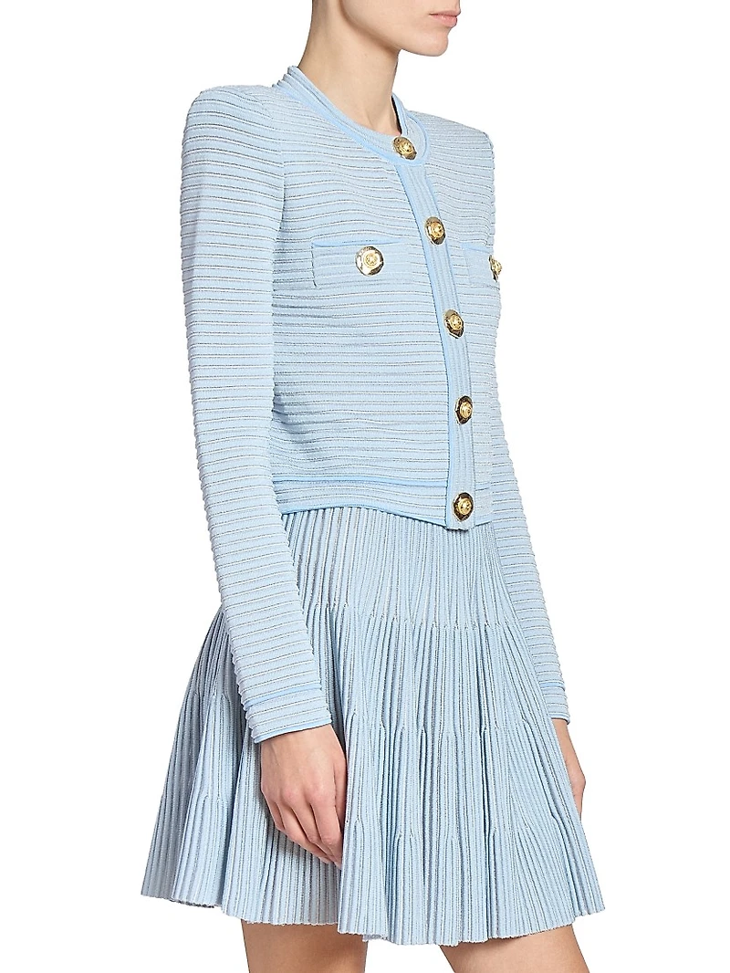 Buttoned Knit Cardigan