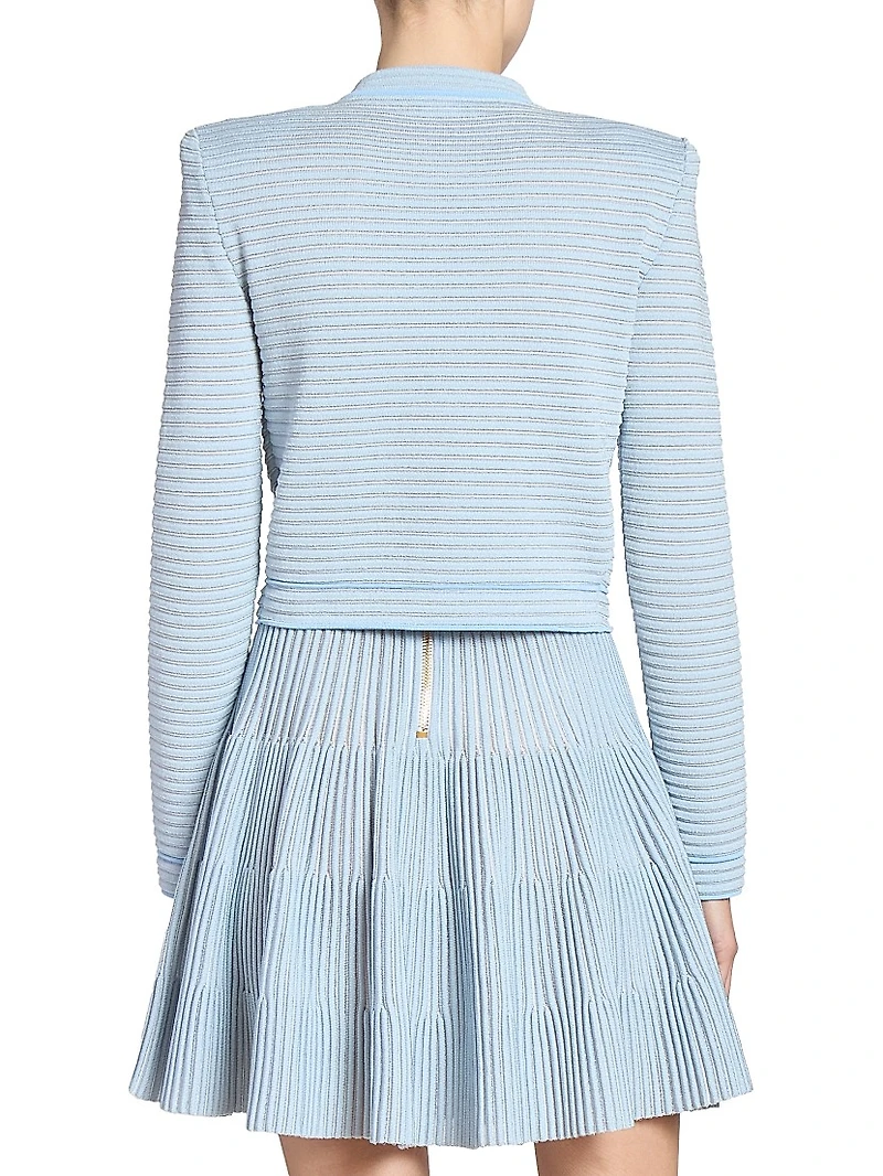 Buttoned Knit Cardigan