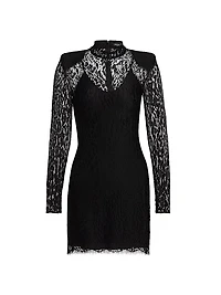Leopard Lace Body-Con Minidress