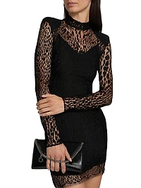 Leopard Lace Body-Con Minidress