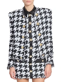 Spencer Houndstooth Tweed Jacket