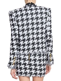 Spencer Houndstooth Tweed Jacket