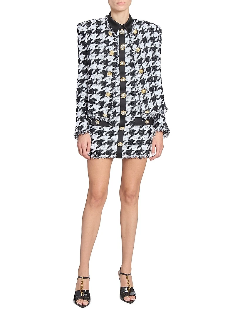 Spencer Houndstooth Tweed Jacket