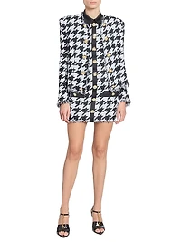 Spencer Houndstooth Tweed Jacket