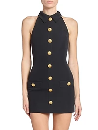 Grain de Poudre Wool Minidress