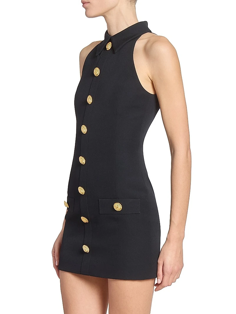 Grain de Poudre Wool Minidress