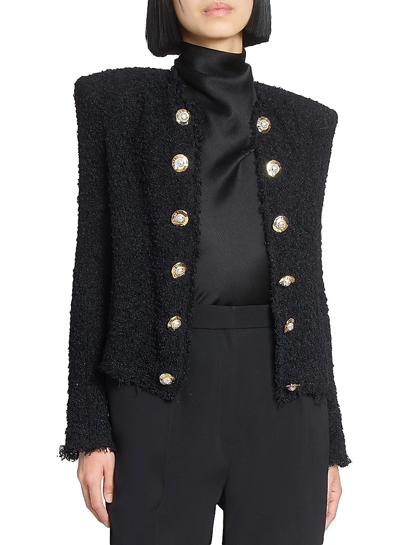 Spencer Tweed Collarless Jacket