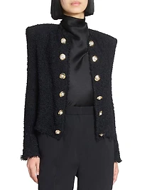 Spencer Tweed Collarless Jacket