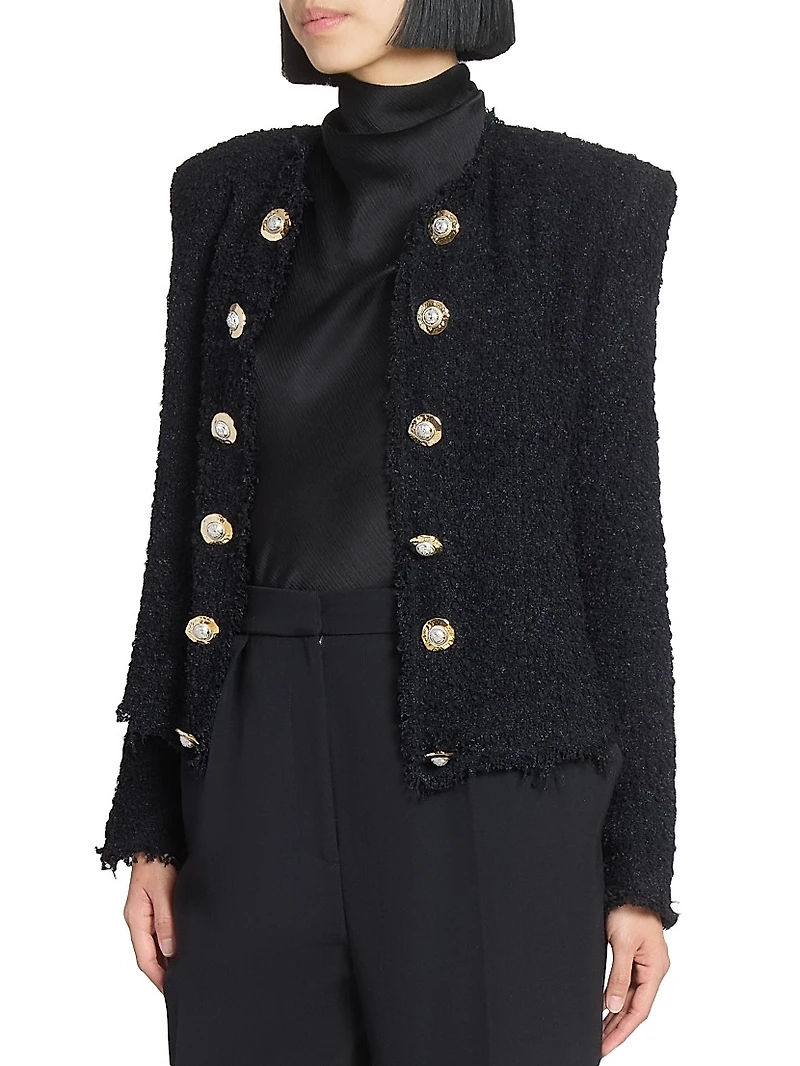Spencer Tweed Collarless Jacket