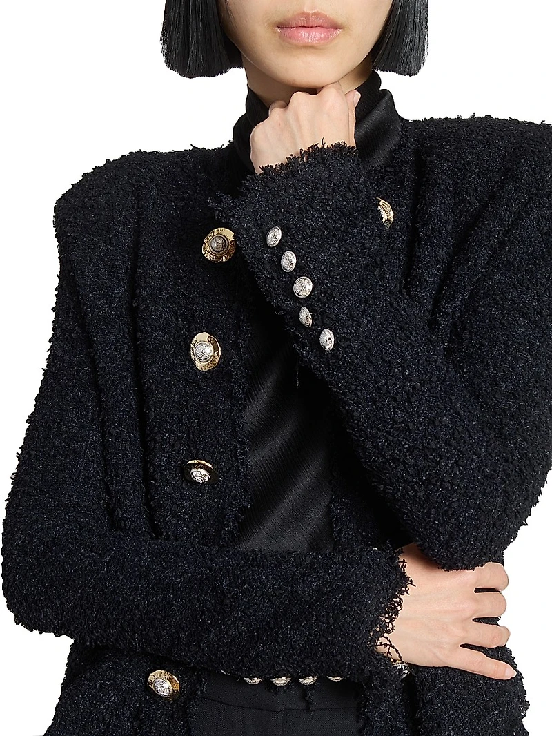 Spencer Tweed Collarless Jacket
