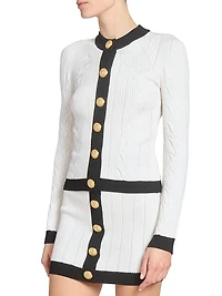 Torsade Knit Cardigan